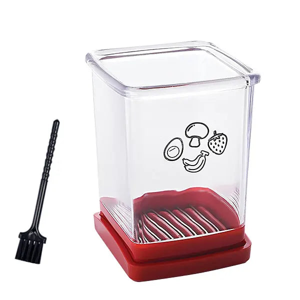 Fruit Speed Cup Slicer with Push Plate Egg Slicer Strawberry Banana Cutter Quickly Making Fruit Vegetable Salad Kitchen Gadget