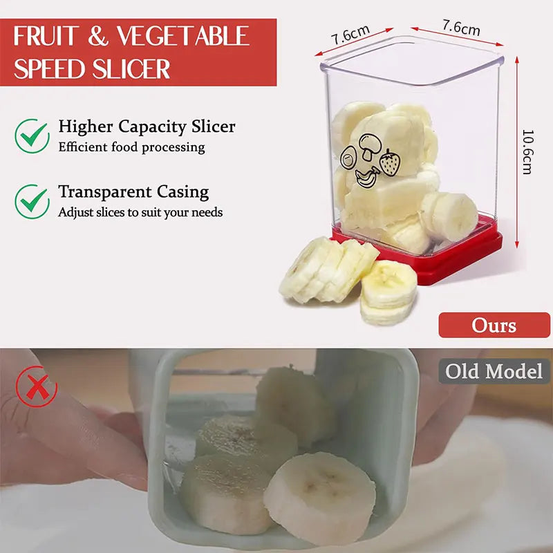 Fruit Speed Cup Slicer with Push Plate Egg Slicer Strawberry Banana Cutter Quickly Making Fruit Vegetable Salad Kitchen Gadget