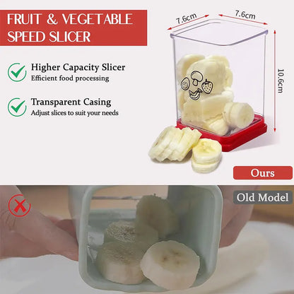 Fruit Speed Cup Slicer with Push Plate Egg Slicer Strawberry Banana Cutter Quickly Making Fruit Vegetable Salad Kitchen Gadget