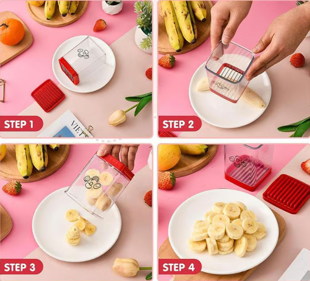 🍓Effortless & Efficient Meal Prep -🔪 Cup Slicer-Fruit & Vegetable Fast Cutting Slicer
