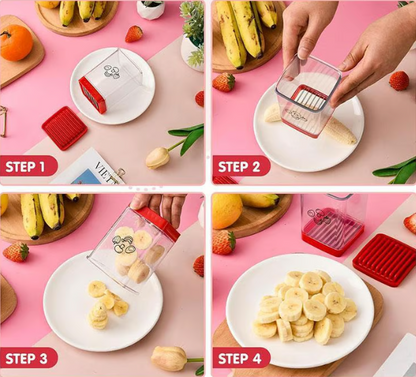 🍓Effortless & Efficient Meal Prep -🔪 Cup Slicer-Fruit & Vegetable Fast Cutting Slicer